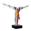 Skulptur Athlete multicolor H 51 x B 64 x T15 cm,