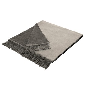 Schondecke Cover Cotton S&P,silber/anthrazit, 50x200cm
