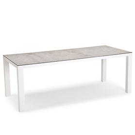 Alu-Tisch rechteckig wei 210x90