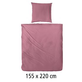 Satin-Bettwsche Luxury rosenholz 155x220cm