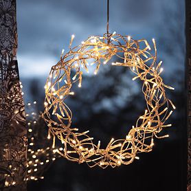 LED Lichterkranz Curly von Star Trading, Fensterlicht Weihnachten