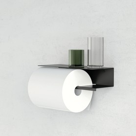 Toilettenpapierhalter BernoS schwarz, links