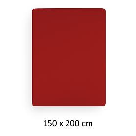 Spannbettlaken Lavara rot, 150 x 200 cm