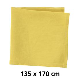 Tischdecke Linnen gelb 135x170