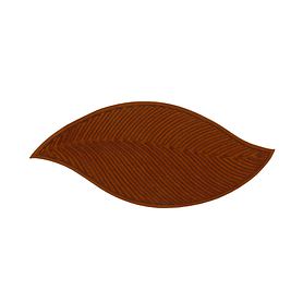 Aufleger Leaf, braun, klein 21 x 50 cm