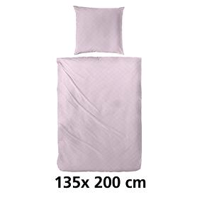 Bettwsche Raute rosa 135 x 200 cm