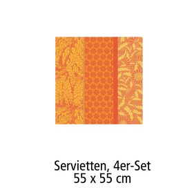 Servietten, 4er-Set,55 x 55 cm Tischgarnitur Gramine