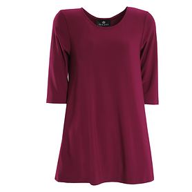 3/4-Arm-Shirt Thea merlot Gr. 44